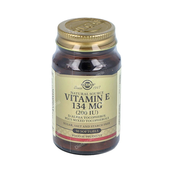 Solgar Vitamina E 200 UI 134 mg 50 Cápsulas Blandas Solgar Vitamina E 200 UI 134 mg 50 Cápsulas Blandas