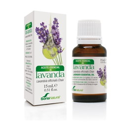 Soria Natural Aceite Esencial de Lavanda 15 ml - Calma la Piel Irritada y Mejora el Descanso
