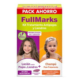 FULLMARKS Kit Champú y Loción Matacaballos Pediculosis 100 ml + 150 ml
