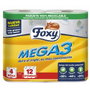 Foxy MEGA3 papel higiénico triple duración 4 rollos