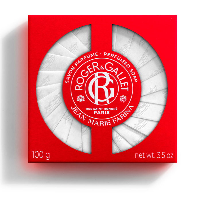 Roger & Gallet Jean Marie Farina Jabón Perfumado en Pastilla, Fragancia Original, 100 g