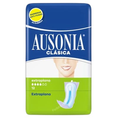 Ausonia Compresas Extra Plana 12 u