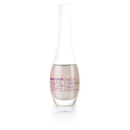 Beter NAIL CARE Base Alisadora de Estrías para Uñas Estriadas, Fortalece e Hidrata, Con Vitaminas E y C y Filtro UV, 7Free, 11 ml