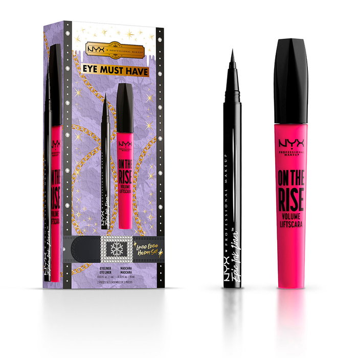 Nyx Professional Make Up EYE MUST HAVE LIMITED EDITION LOTE 2 pz Eyeliner Epic Ink + Mascara On The Rise