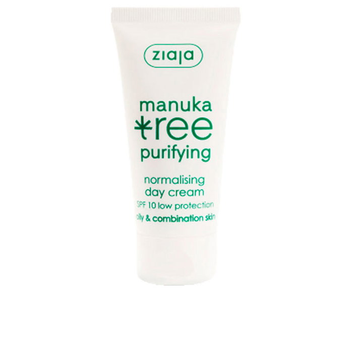 Ziaja Crema de Día Manuka 50 ml - Tratamiento Facial Hidratante para Piel Mixta/Grasa Ziaja Crema de Día Manuka 50 ml - Tratamiento Facial Hidratante para Piel Mixta/Grasa