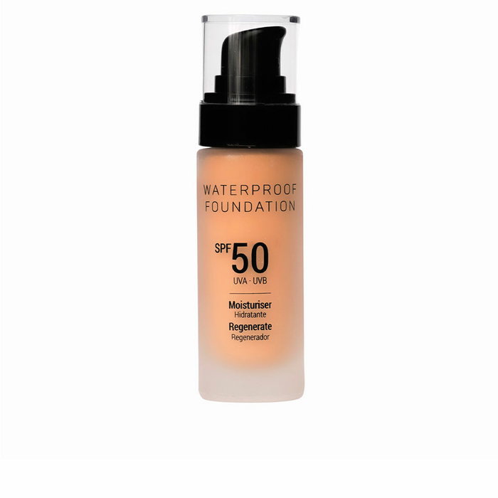 Vanessium #shade 2-02 Base de Maquillaje en Crema Waterproof SPF50+ Hidratante Antiedad para Todo Tipo de Pieles 30 ml