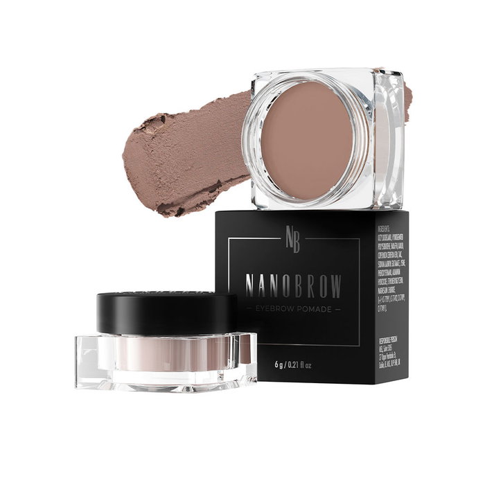 Nanobrow Pomada para Cejas Eyebrow Pomade #medium brown 6g - Maquillaje Larga Duración, Resistente al Agua y Vegano