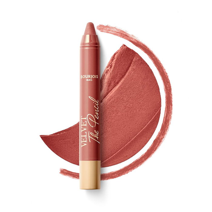 Bourjois Velvet The Pencil Lápiz Labial #01-nudifull 1.8 gr Fórmula Vegana Larga Duración Resistente al Agua