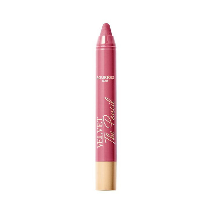 Bourjois Velvet The Pencil #02 Amou Rose - Lápiz Labial Aterciopelado Vegano 1.8 g, Larga Duración, Envase Rotatorio Sin Sacapuntas