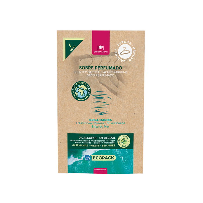 Cristalinas Ambientador Ecopack 0% Brisa Marina para Armarios 1 Unidad
