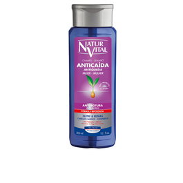 Natur Vital Champú Anticaída y Antirotura con Extractos Naturales - Sin Parabenos, Sin Siliconas - 300 ml