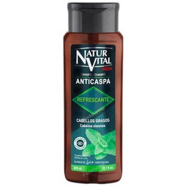 NATUR VITAL Champú Anticaspa Refrescante para Cabello Graso 300 ml Na