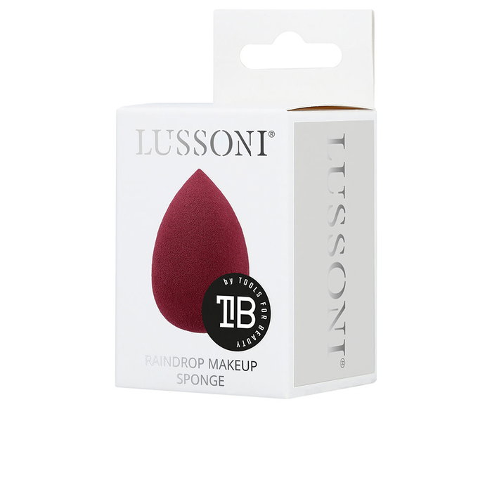 Lussoni - Esponja de Maquillaje RAINDROP, Color Borgoña (Burgundy), 1 unidad - Para base líquida y correctores, acabado suave y uniforme, material sin látex Lussoni - Esponja de Maquillaje RAINDROP, Color Borgoña (Burgundy), 1 unidad - Para base líquida y correctores, acabado suave y uniforme, material sin látex