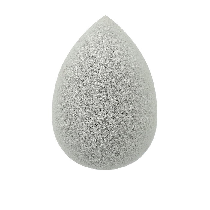 Lussoni Esponja de Maquillaje RAINDROP, Para Base Líquida y Crema, Material Flexible Sin Látex, Color Gris, 1 Unidad