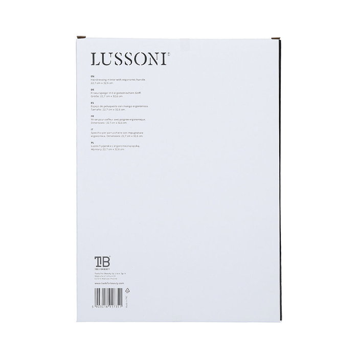 Lussoni Espejo con Mango Ergónomico, 32.6 x 22.7 cm, 1 u Lussoni Espejo con Mango Ergónomico, 32.6 x 22.7 cm, 1 u