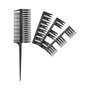 Lussoni JUEGO DE PEINES 500 LOTE - Set de 5 Piezas para Peluquería, Peine Cola con 4 Cabezales para Balayage y Mechas