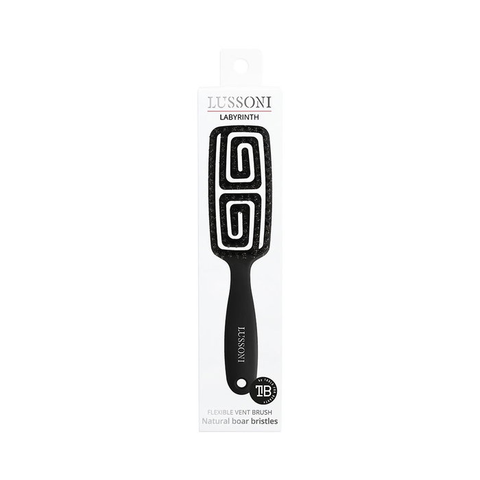 Lussoni LABYRINTH Cepillo Flexible para el Pelo con Cerdas Naturales de Jabalí #Small - 1 unidad