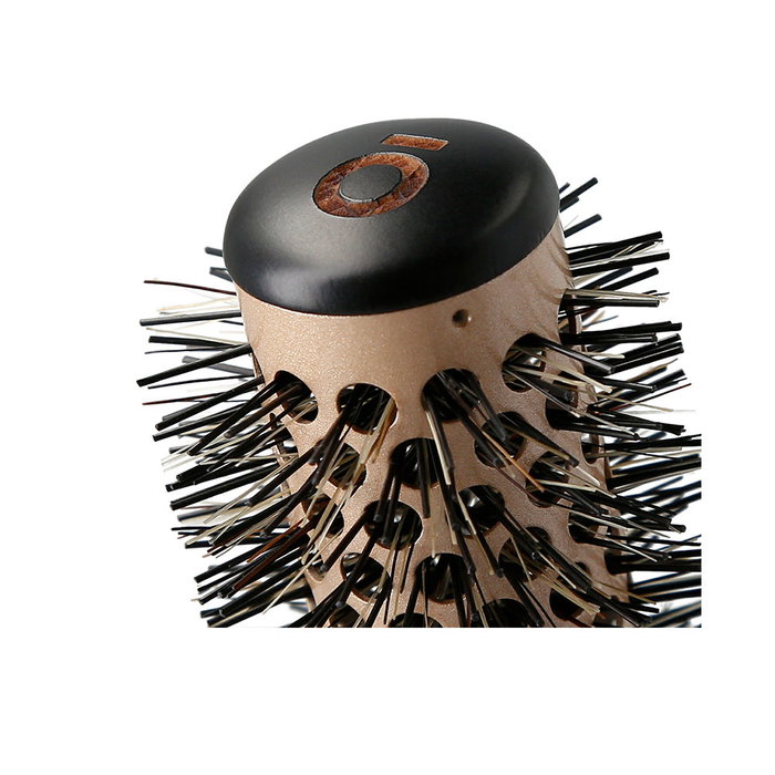 Kashōki Cepillo Redondo Ventilado 25 mm con Cerdas Naturales para Secador y Cabello Grueso - #1 unidad