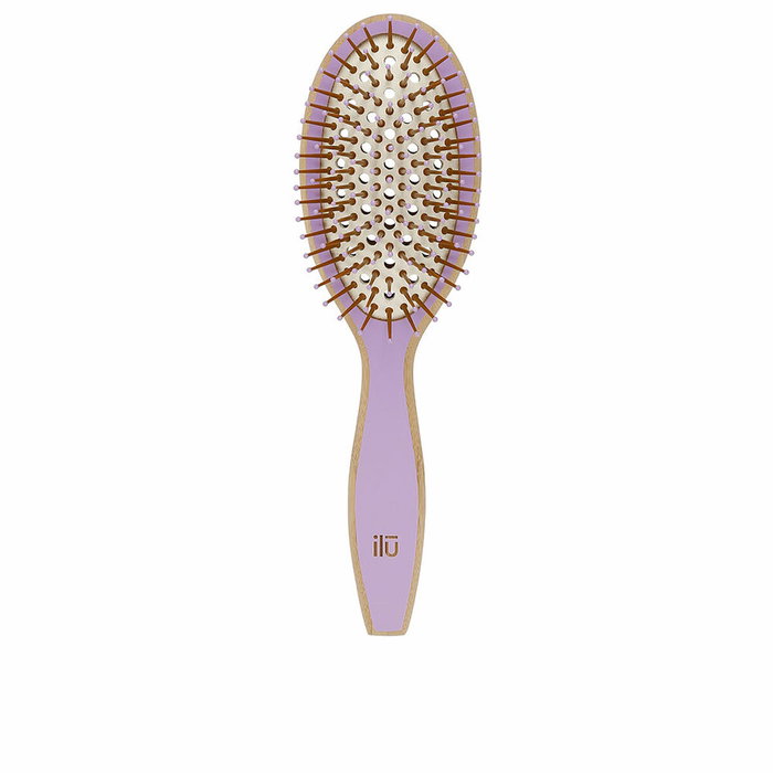 Ilū BAMBOOM Cepillo de Bambú Ovalado Lavanda Silvestre Medio Ilū BAMBOOM Cepillo de Bambú Ovalado Lavanda Silvestre Medio