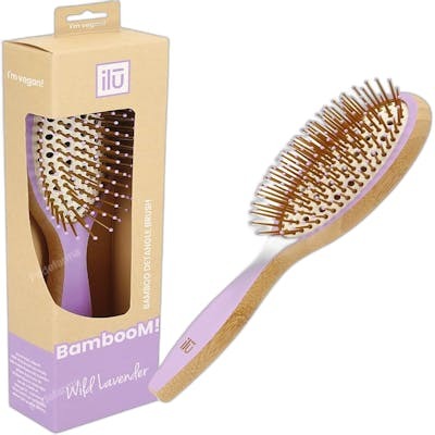 Ilū BAMBOOM Cepillo de Bambú Ovalado Lavanda Silvestre Medio Ilū BAMBOOM Cepillo de Bambú Ovalado Lavanda Silvestre Medio