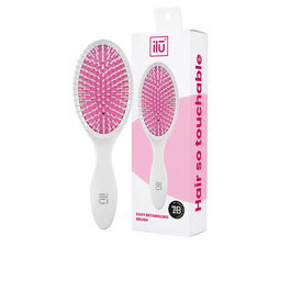ILÜ EASY DETANGLING Cepillo para el Pelo Oval/Redondo 43 mm Cerdas de Nailon Ionizado, Mango Ergonómico Antideslizante #Oval 1 Unidad