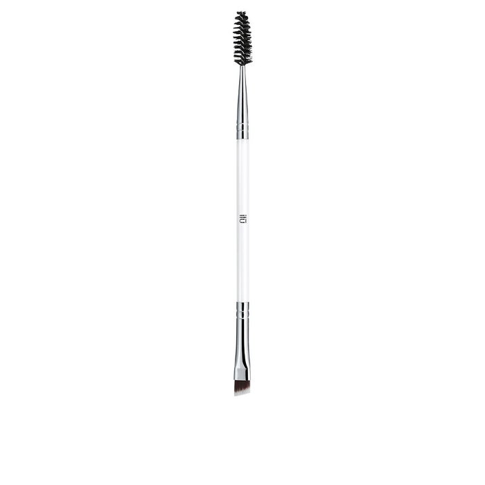 Ilü Brocha de Maquillaje Doble Cara BROW-LASH #501 para Cejas y Pestañas - Cerdas Taklon, Mango Madera