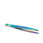 Ilü Pinzas de Depilar SLANT Rainbow - Acero Inoxidable, Forma Inclinada para Vello Fino, 9.6 cm