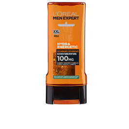 L'Oréal Paris MEN EXPERT Hydra Energetic Gel de Ducha 400 ml, Gel de Baño Revitalizante para Hombre