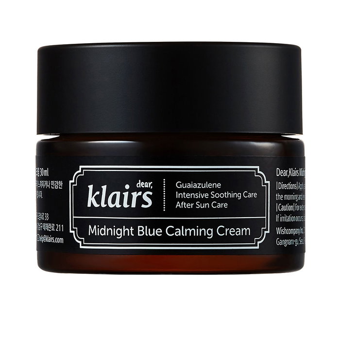 Klairs MIDNIGHT BLUE Crema Calmante Nocturna - Tratamiento Facial Hidratante para Piel Sensible, 30 ml