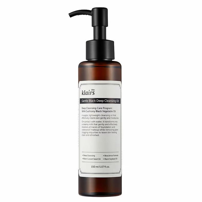 Klairs GENTLE BLACK Deep Cleansing Oil 150 ml Klairs GENTLE BLACK Deep Cleansing Oil 150 ml