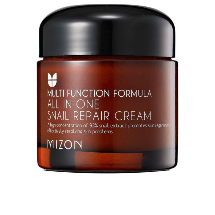 Mizon ALL IN ONE Snail Repair Cream - Crema Facial con 92% Mucina de Caracol - Hidratante, Regeneradora, Anti-imperfecciones - 75 ml
