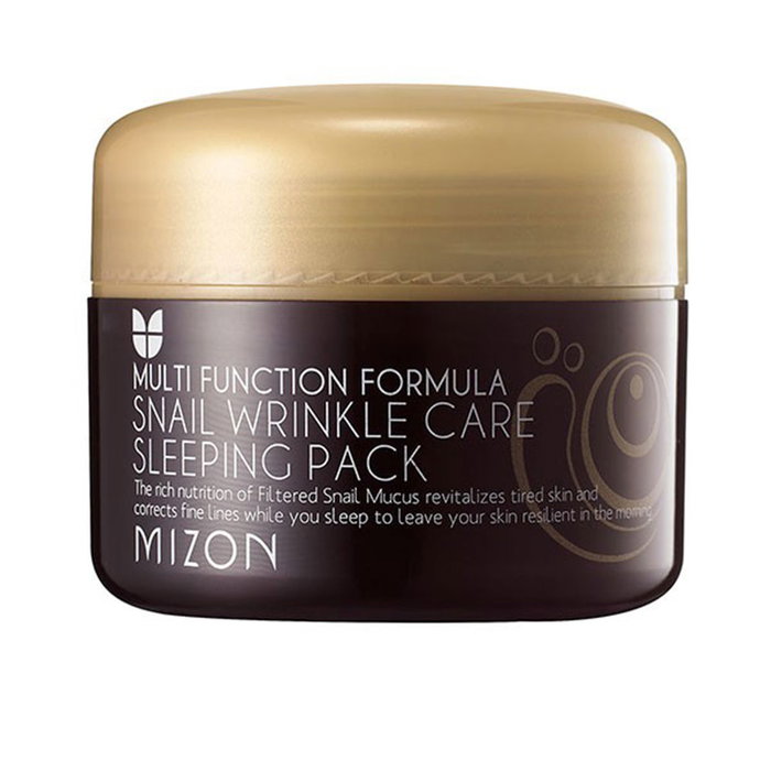 Mizon Snail Wrinkle Care Sleeping Mask - Mascarilla Facial Nocturna con Mucina de Caracol 50% para Arrugas y Regeneración - 80 ml Mizon Snail Wrinkle Care Sleeping Mask - Mascarilla Facial Nocturna con Mucina de Caracol 50% para Arrugas y Regeneración - 80 ml