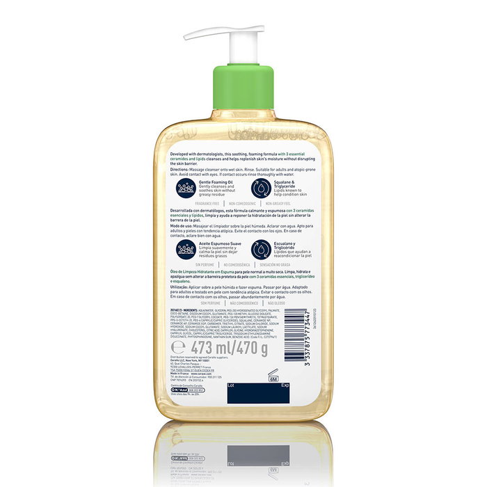 CeraVe Aceite Limpiador Espumoso 473 ml
