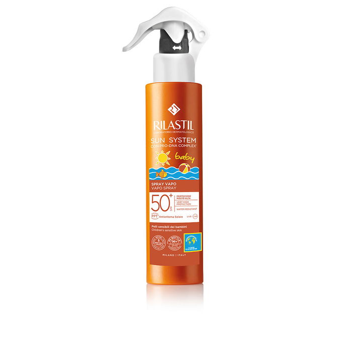 Rilastil SUN SYSTEM SPF50+ BABY spray transparente 200 ml protector solar infantil Rilastil SUN SYSTEM SPF50+ BABY spray transparente 200 ml protector solar infantil
