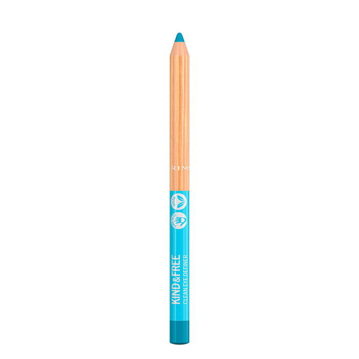 Rimmel London 006-Anime Blue Delineador de Ojos Limpio y Vegano con Alta Pigmentación, 1.1g