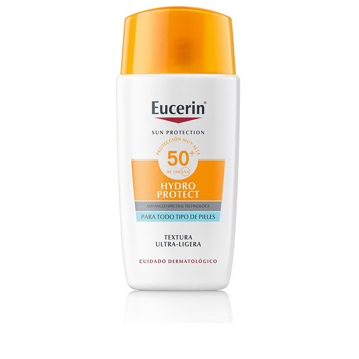 Eucerin Sun Face Hydro Protect SPF50+ Protector Solar Facial Fluido Ultra-ligero con Hidratación, 50 ml Eucerin Sun Face Hydro Protect SPF50+ Protector Solar Facial Fluido Ultra-ligero con Hidratación, 50 ml