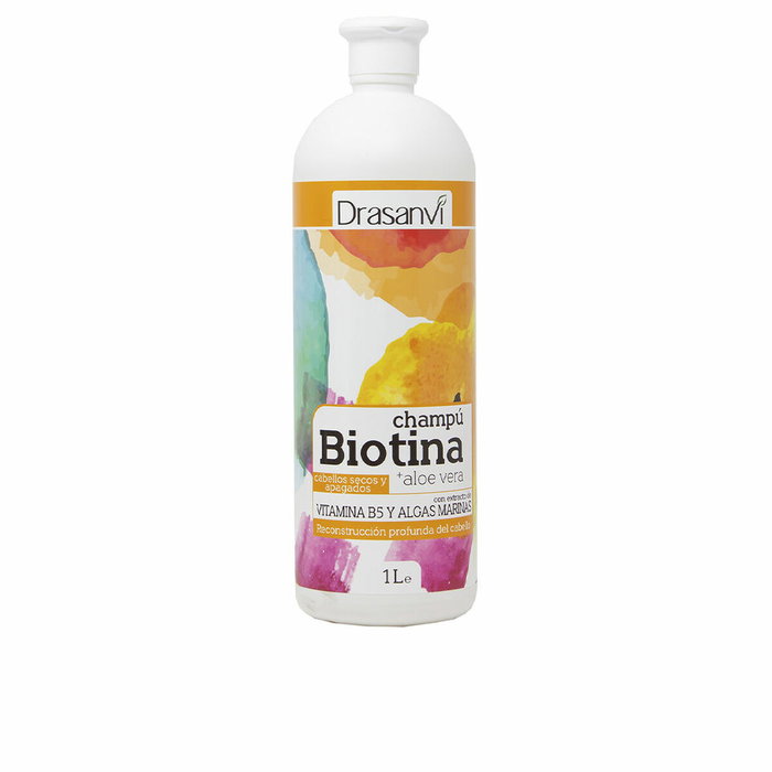 DRASANVI Champú Biotina y Aloe vera para Cabello Seco 1 L