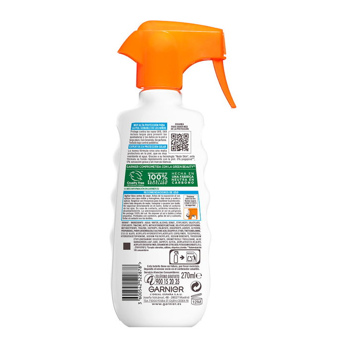 Garnier Protector Solar en Spray para Niños y Piel Sensitive Advanced SPF50+ Muy Alta Protección 270 ml