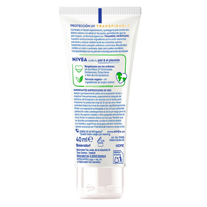 Nivea SUN Antimanchas Fluido Facial SPF50 40 ml