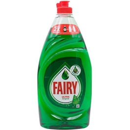 Fairy Lavavajillas Original Líquido Concentrado Ultra Uso Manual Botella 650 mL (Set de 2) (Set de 2)