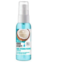 Essence HELLO, GOOD STUFF! Fijador Hidratante 48h Spray 50ml - Fijador de Maquillaje con Agua de Coco, 97% Ingredientes Naturales, Cruelty Free