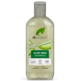 DR. ORGANIC Champu Aloe Vera Organico 265Ml Champu Fortalecedor Protector Cabello Seco y Normal Hidratado