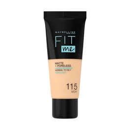 Maybelline Fit Me Matte+Poreless Base de Maquillaje 115 Ivory 30 ml