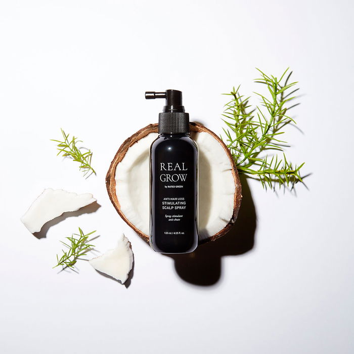 Rated Green REAL GROW Anti Hair Loss Stimulating Scalp Spray Tratamiento Anticaída Estimulante Cabello Débil 120 ml