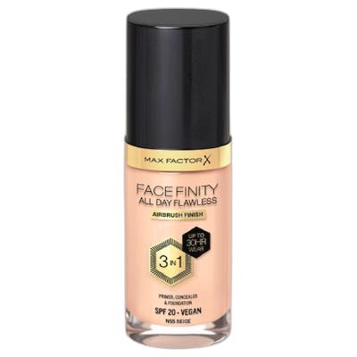 Max Factor FACEFINITY 3IN1 Primer, Corrector y Base de Maquillaje 55-beige
