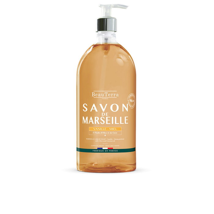 Beauterra Marseille Jabón Vainilla y Miel Gel de Baño 1000 ml Hidratante Sin Parabenos Beauterra Marseille Jabón Vainilla y Miel Gel de Baño 1000 ml Hidratante Sin Parabenos