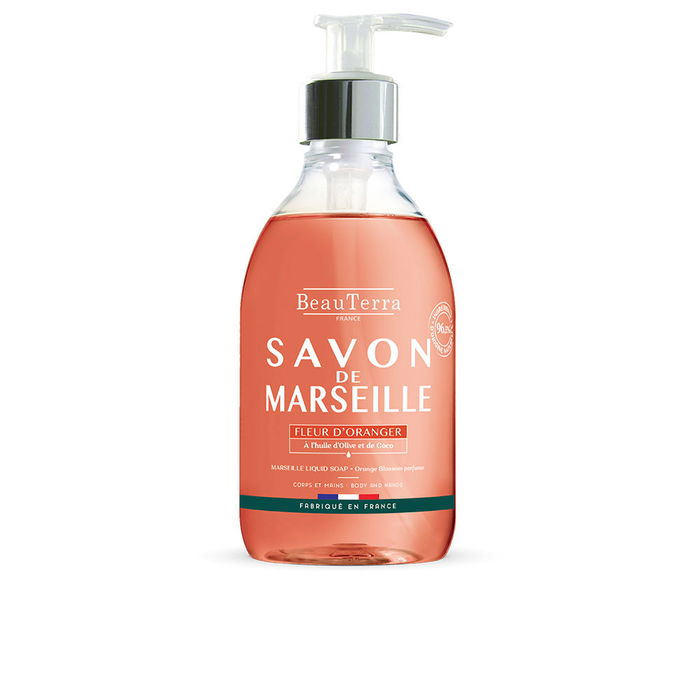 Beauterra Marseille Jabón Flor de Naranjo Gel de Baño 300 ml Hidratante Sin Parabenos Cruelty Free Vegano Beauterra Marseille Jabón Flor de Naranjo Gel de Baño 300 ml Hidratante Sin Parabenos Cruelty Free Vegano