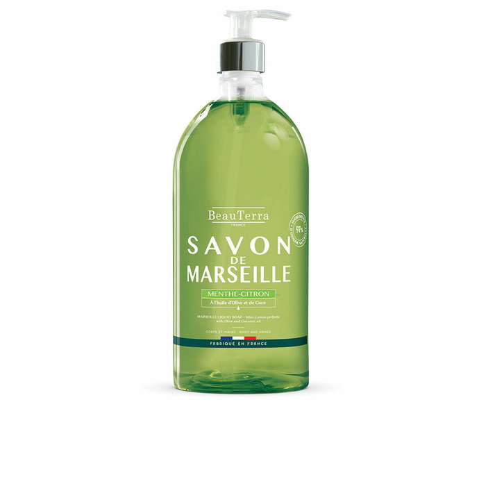 Beauterra MARSEILLE jabón menta-limón 1000 ml Beauterra MARSEILLE jabón menta-limón 1000 ml