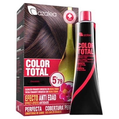 Azalea COLOR TOTAL #5,79-chocolate Tinte de Pelo Permanente en Crema con Aceite de Argán y Tsubaki, Cobertura de Canas Azalea COLOR TOTAL #5,79-chocolate Tinte de Pelo Permanente en Crema con Aceite de Argán y Tsubaki, Cobertura de Canas