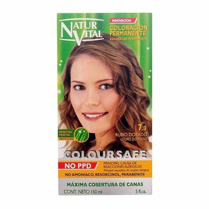 Natur Vital COLOURSAFE Tinte Permanente 7.3-rubio dorado